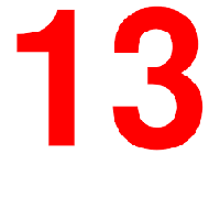 The number 13