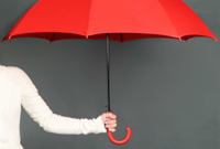 Opening an umbrella inside